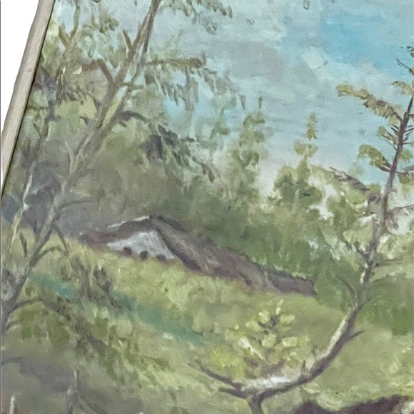 Vintage Signed oil painting Man on horse gold gilt ornate wood frame - Picture 13 of 16